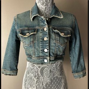Cropped Blue Jean Jacket